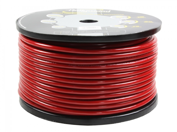 CCA PCR 8 - 1m CCA Strom Kabel - 9,6mm² Rot