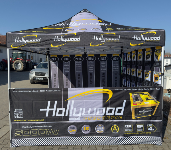 HMT - HOLLYWOOD MARKETING TENT - 3x3m