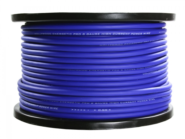 PRO PCBL 8 - 75m Rolle PRO Strom Kabel - 9,6mm² Blau