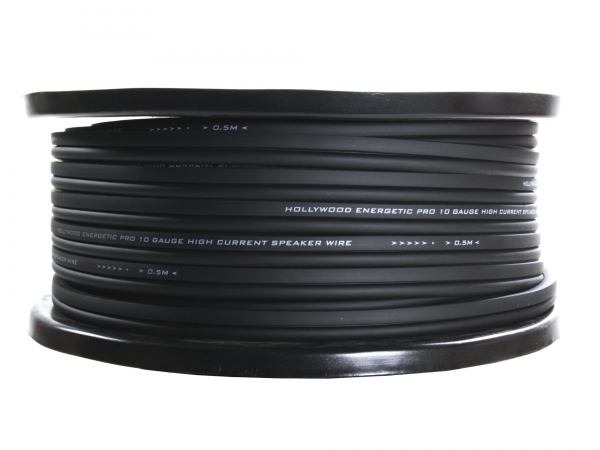 PRO SC 10 - 30m Rolle PRO Lautsprecher Kabel - 2x6,0mm² Schwarz